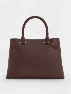 Voyager Leather Belted Tote Bag