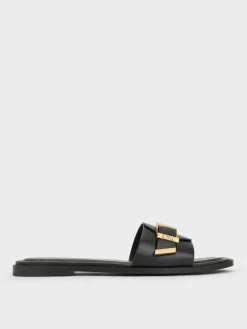 Whitney Leather Slide Sandals