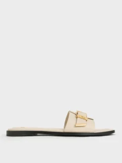Whitney Leather Slide Sandals