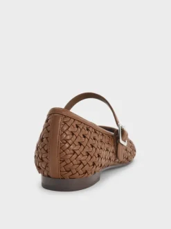 Woven Mary Jane Flats