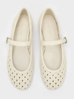 Woven Mary Jane Flats