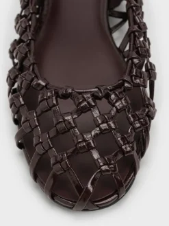 Woven Mary Jane Flats