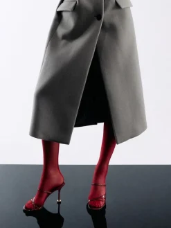 Wynn Patent Strappy Heeled Mules